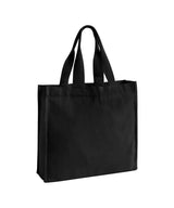 Chevron handle shopper — Black