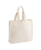 Chevron handle shopper — Natural