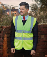 Hi-vis 2-band-and-braces waistcoat (HVW100) — lifestyle