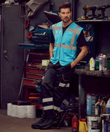 Multifunctional executive hi-vis waistcoat (HVW801) — lifestyle