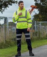 Hi-vis zip hoodie (HVK07) — lifestyle