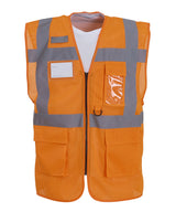 Hi-vis top cool open-mesh executive waistcoat (HVW820) — lifestyle
