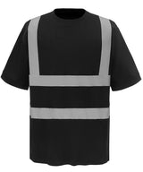 Hi-vis short sleeve t-shirt (HVJ410) — Black