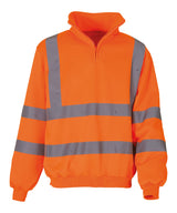 Hi-vis ¼ zip sweatshirt (HVK06) — lifestyle