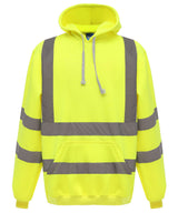 Hi-vis pull-over hoodie (HVK05) — Yellow