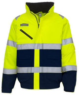 Hi-vis fontaine flight jacket (HVP209) — Yellow/Navy
