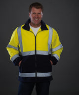 Hi-vis heavyweight fleece jacket (HVK08) — lifestyle