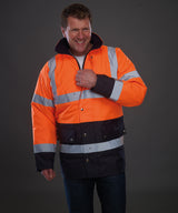 Hi-vis two-tone motorway jacket (HVP302) — lifestyle