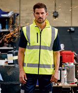 Hi-vis softshell gilet (HV006) — lifestyle