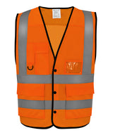 Hi-vis superior open mesh button waistcoat (HVW860) — lifestyle