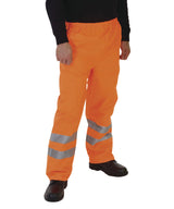 Hi-vis waterproof overtrousers (HVS462) — lifestyle