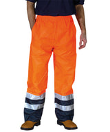 Hi-vis waterproof overtrousers (HVS463) — lifestyle