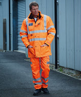 Hi-vis polycotton cargo trousers with kneepad pockets (HV018T/3M) — lifestyle