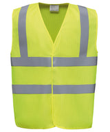 Hi-vis flame-retardant anti-static waistcoat (HVW100ASFR) — lifestyle