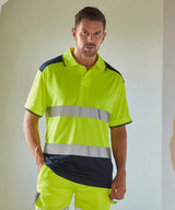 Hi-vis two-tone polo shirt (HVJ220) — lifestyle