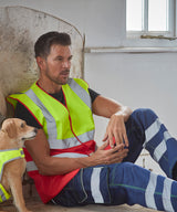 Hi-vis two-tone waistcoat (HVW122) — lifestyle