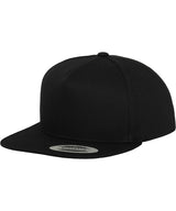 Classic 5-panel snapback (6007) — Black/Black