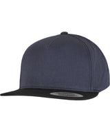 Classic 5-panel snapback (6007) — Navy/Black