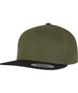 Classic 5-panel snapback (6007) — Olive/Black