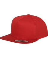 Classic 5-panel snapback (6007) — Red