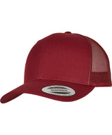 Retro trucker cap (6606) — Cranberry