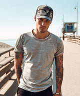 Camo trucker cap (6606C) — lifestyle