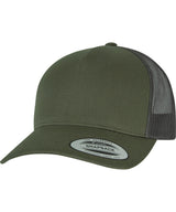5-Panel retro trucker cap (6506) — Chocolate Chip/Greyish Brown