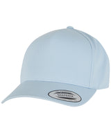 5-panel curved classic snapback (7707) — Light Blue