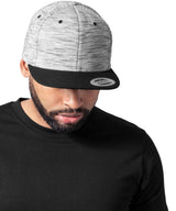 Stripes melange crown snapback (6089SC) — lifestyle
