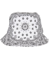 Bandana print bucket hat (5003BP) — White