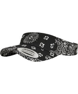 Bandana print visor (8888BP) — Black