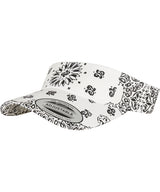 Bandana print visor (8888BP) — White