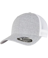 110 mesh 2-tone cap (110MT) — Melange Silver/White