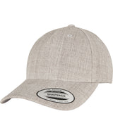 YP classics 5-panel premium curved visor snapback cap (5789M) — Heather Grey