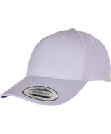 YP classics 5-panel premium curved visor snapback cap (5789M) — Light Purple