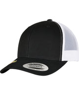 YP classics recycled retro trucker cap 2-tone (6606RT) — Black/White