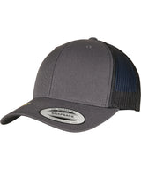 YP classics recycled retro trucker cap 2-tone (6606RT) — Charcoal/Black
