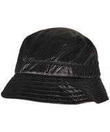 Light nylon bucket hat — Black