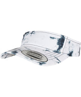 Batik dye curved visor cap — lifestyle