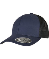 110 Structured canvas trucker (110ST) — Navy/Black