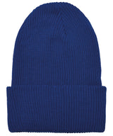 Recycled yarn ribbed knit beanie (1504RY) — Royal Blue
