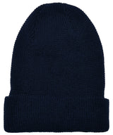 Recycled yarn waffle knit beanie (1505RY) — Navy
