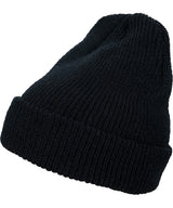 Long knit beanie (1545K) — Black