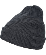 Long knit beanie (1545K) — Dark Grey