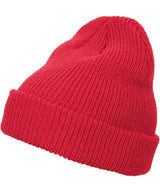 Long knit beanie (1545K) — Red
