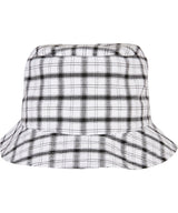 Check bucket hat (5003C) — White/Grey