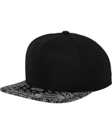 Bandana snapback (6089BD) — Black/Paisley
