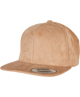 Imitation suede leather snapback (6089SU) — Khaki