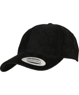 Low-profile corduroy dad cap (6245CD) — Black