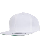 Pro-style twill snapback youth cap (6308) — White